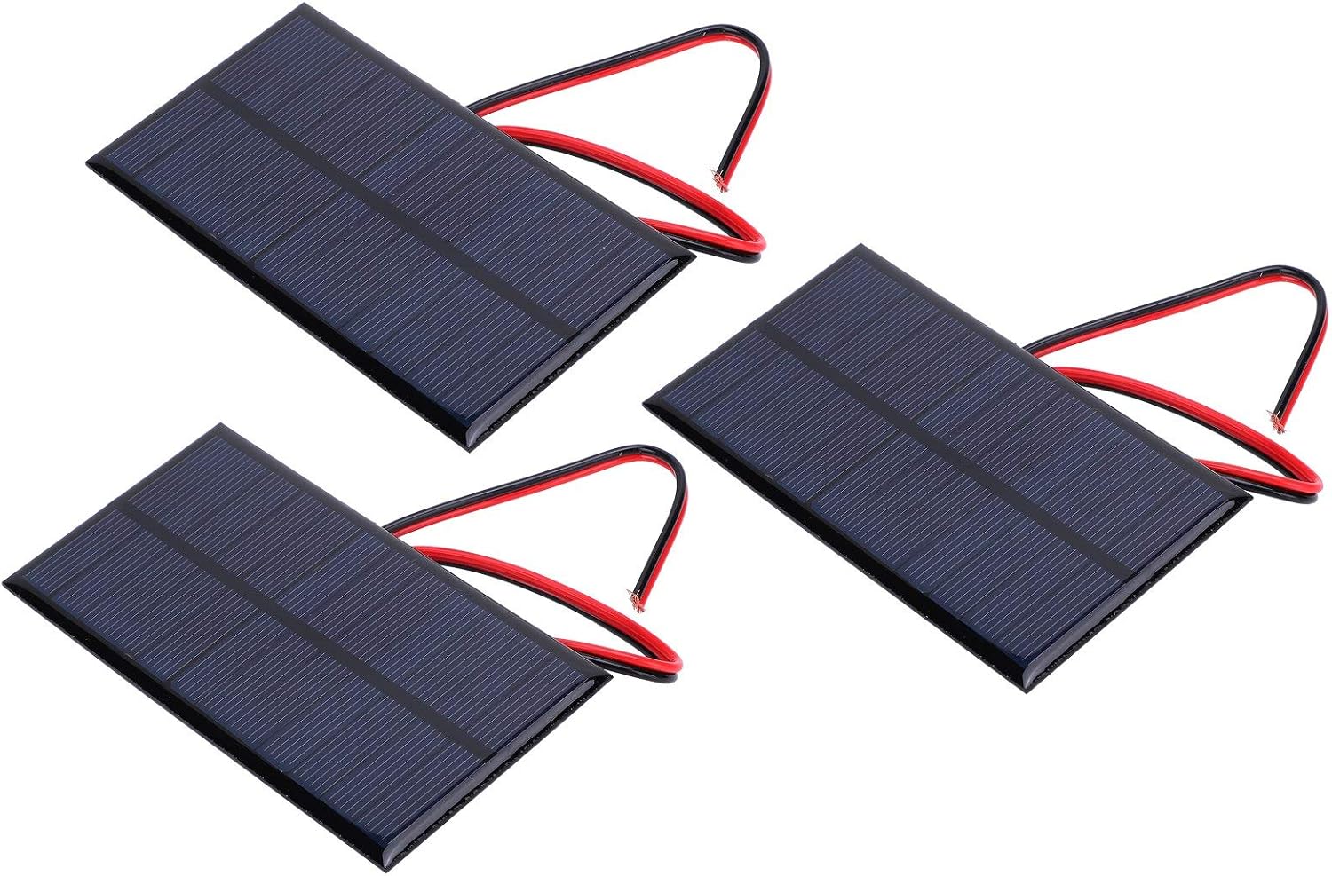 Detalle de Hyuduo 6V 1W mini-zonnepaneel, set van 3 met kabel van 30 cm