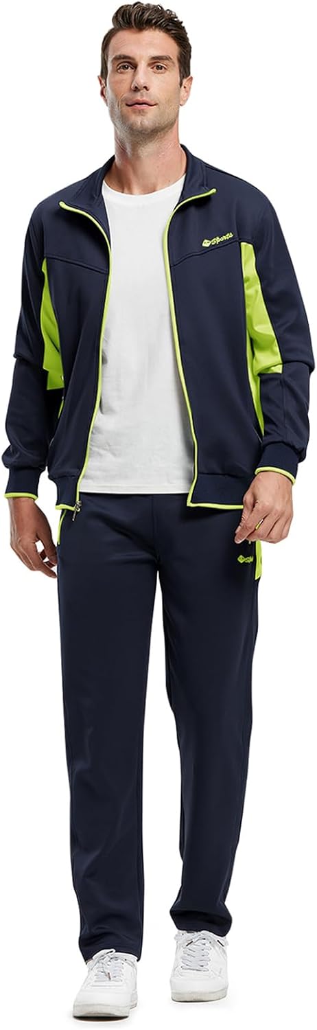 Detalle de Rdruko Jogginganzug Herren Set – Trainingsanzug Langarm für Fußball, Gym
