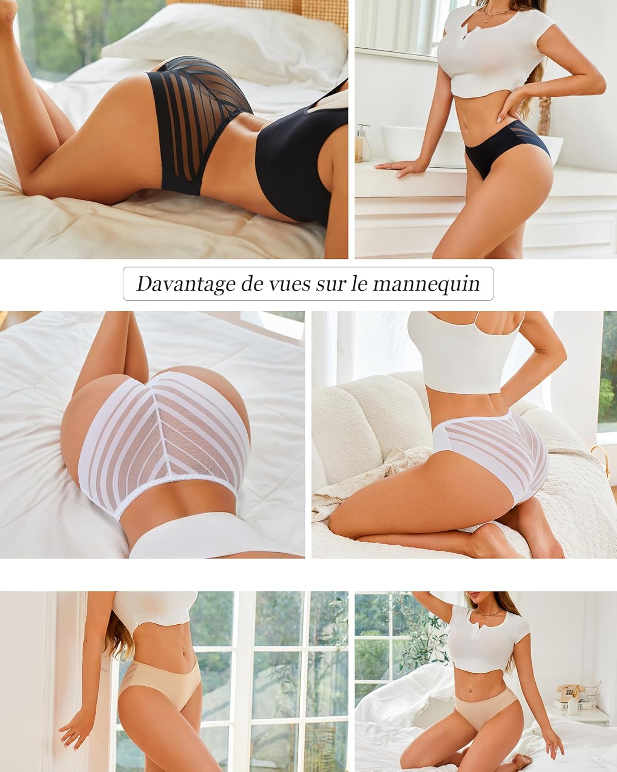 Detalle 2 de ALL OF SHE Culotte sans couture Lot de 5