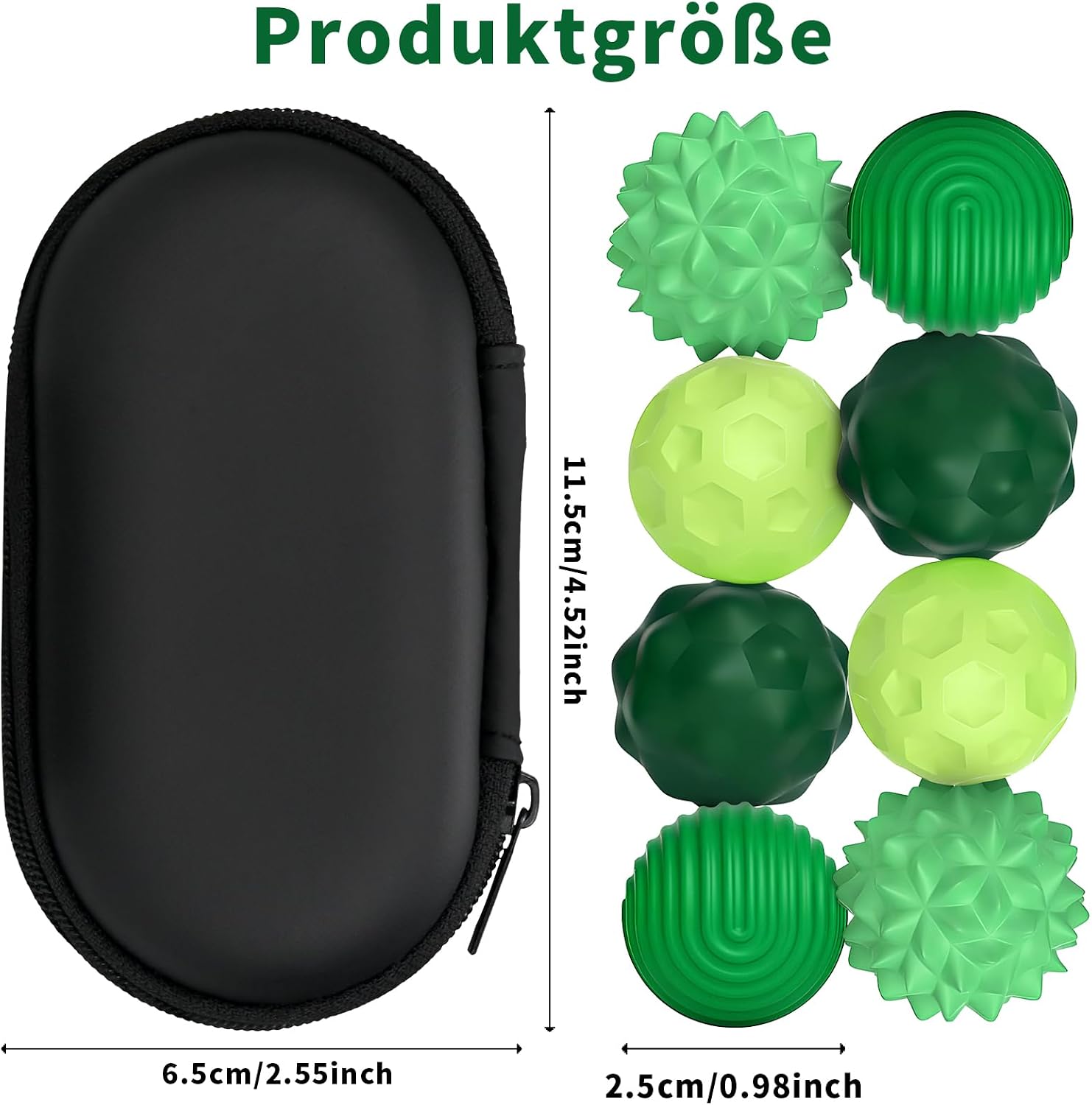 Detalle 2 de 8 Stück Magnetische Fidget Toys Silikon Stressball Grün Klein