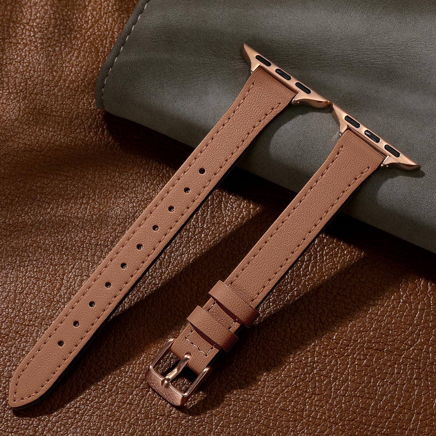 Detalle de Charlam Leather Watch Band, Genuine Leather