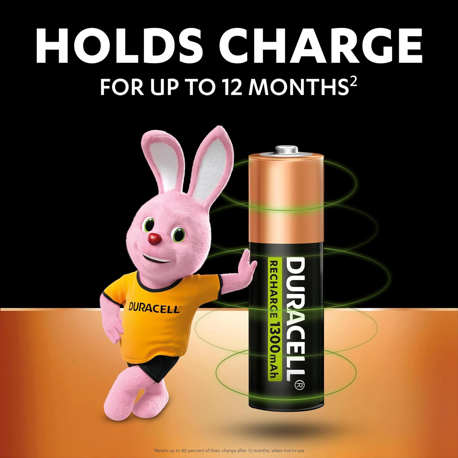 Detalle de Duracell AA Rechargeable Batteries (Pack of 8, 1300mAh NiMH) – Long-Lasting Power