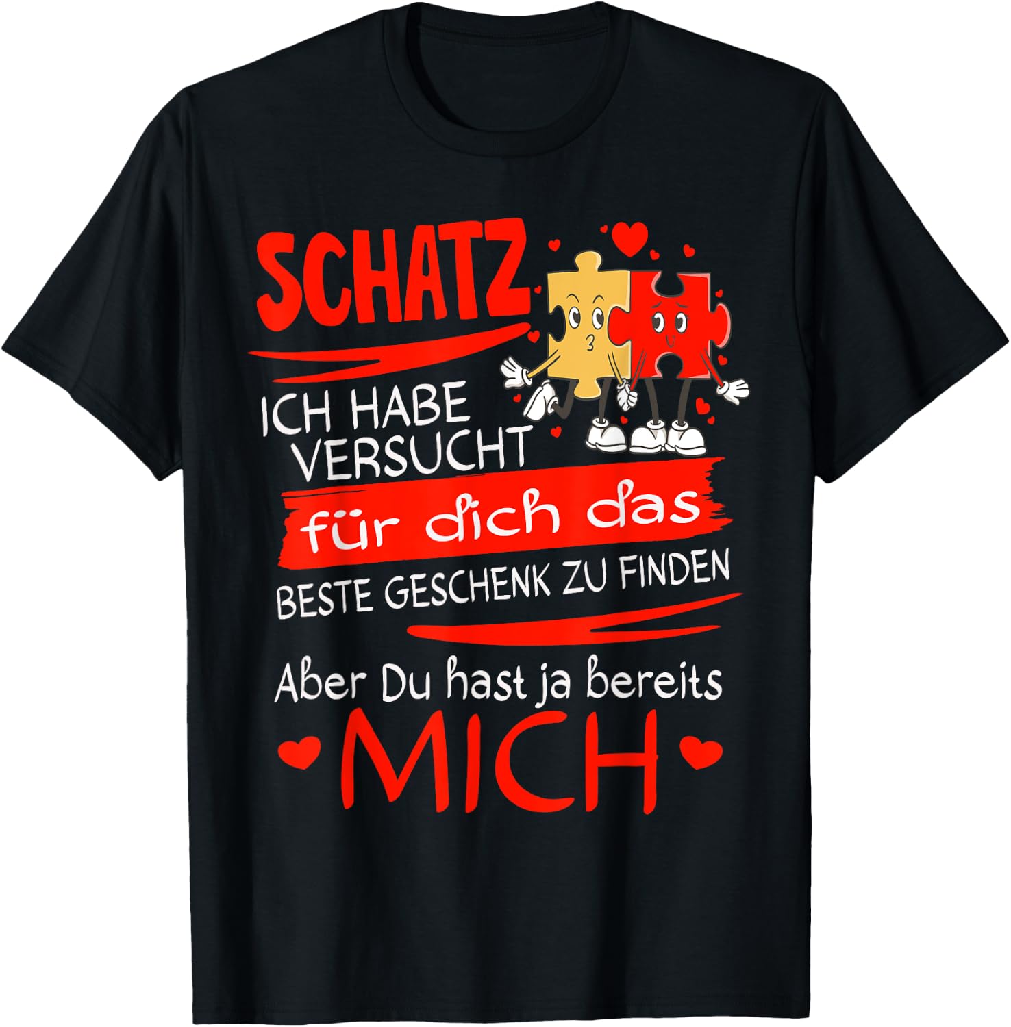 Detalle de Schatz ich Habe versucht T-Shirt für Partner