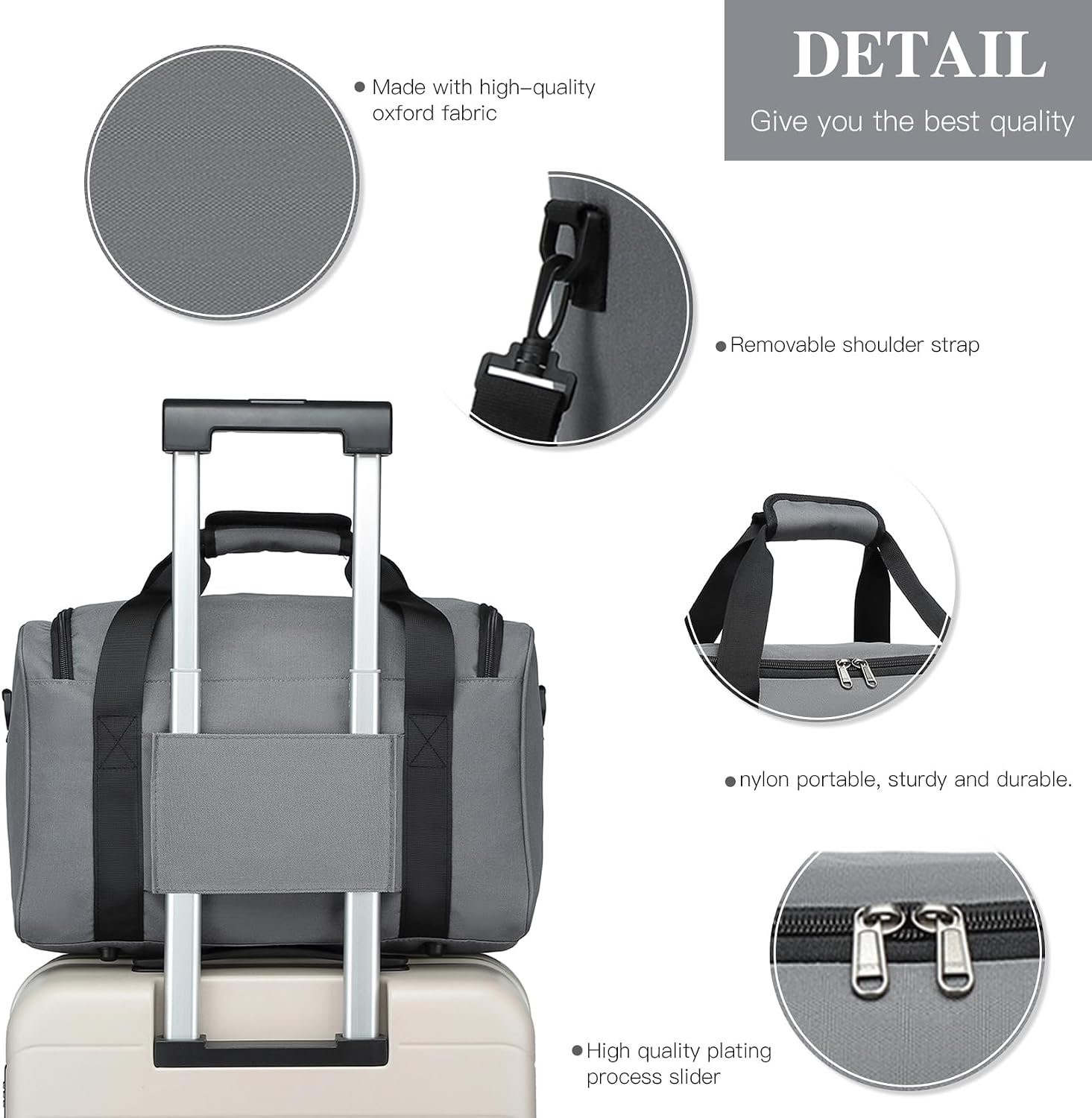 Detalle 2 de Kono 40x20x25 Borsone da viaggio 20L