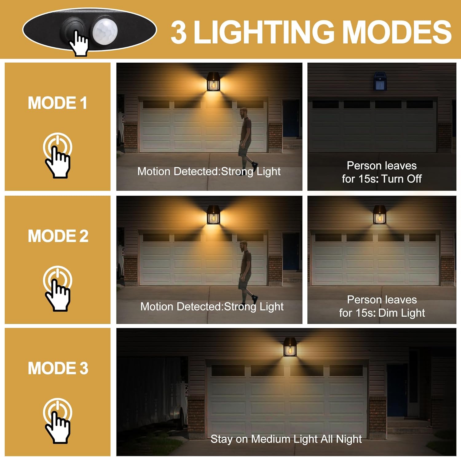 Thumbnail 1 de Flacchi Solar Lights Outdoor (4 Pack) – Waterproof Wall Lights with Motion Sensor
