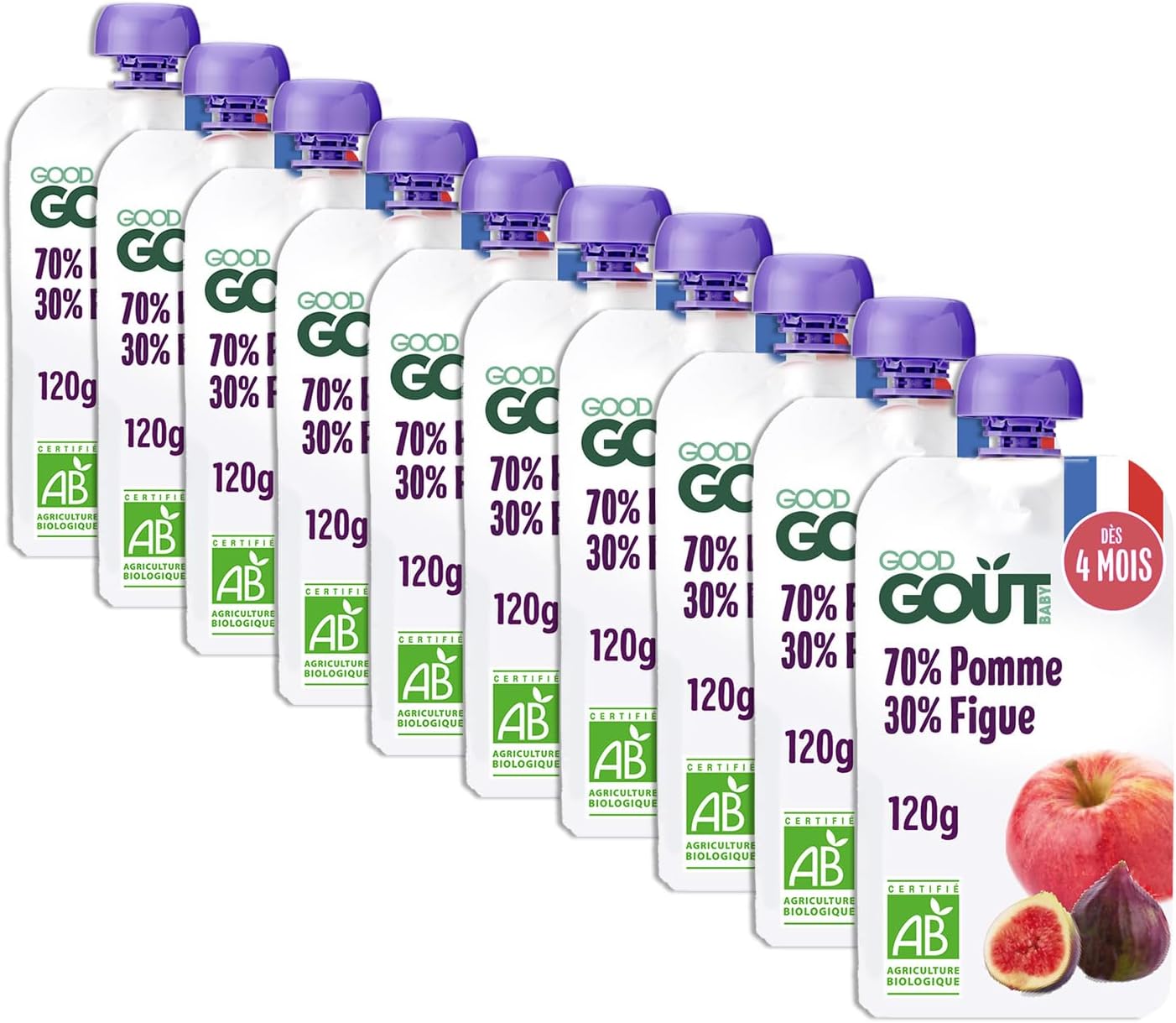 Thumbnail 6 de Good Goût Gourde poire et betterave 120 g 🥤
