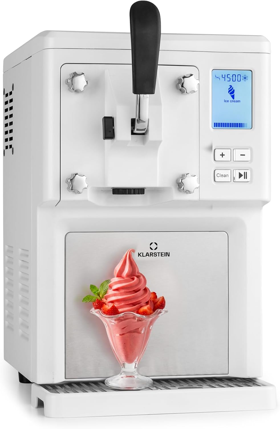 Detalle de Klarstein Sweet Sundae Ice Cream Maker, 1.5 L, Compressor and Soft-Serve Dispenser