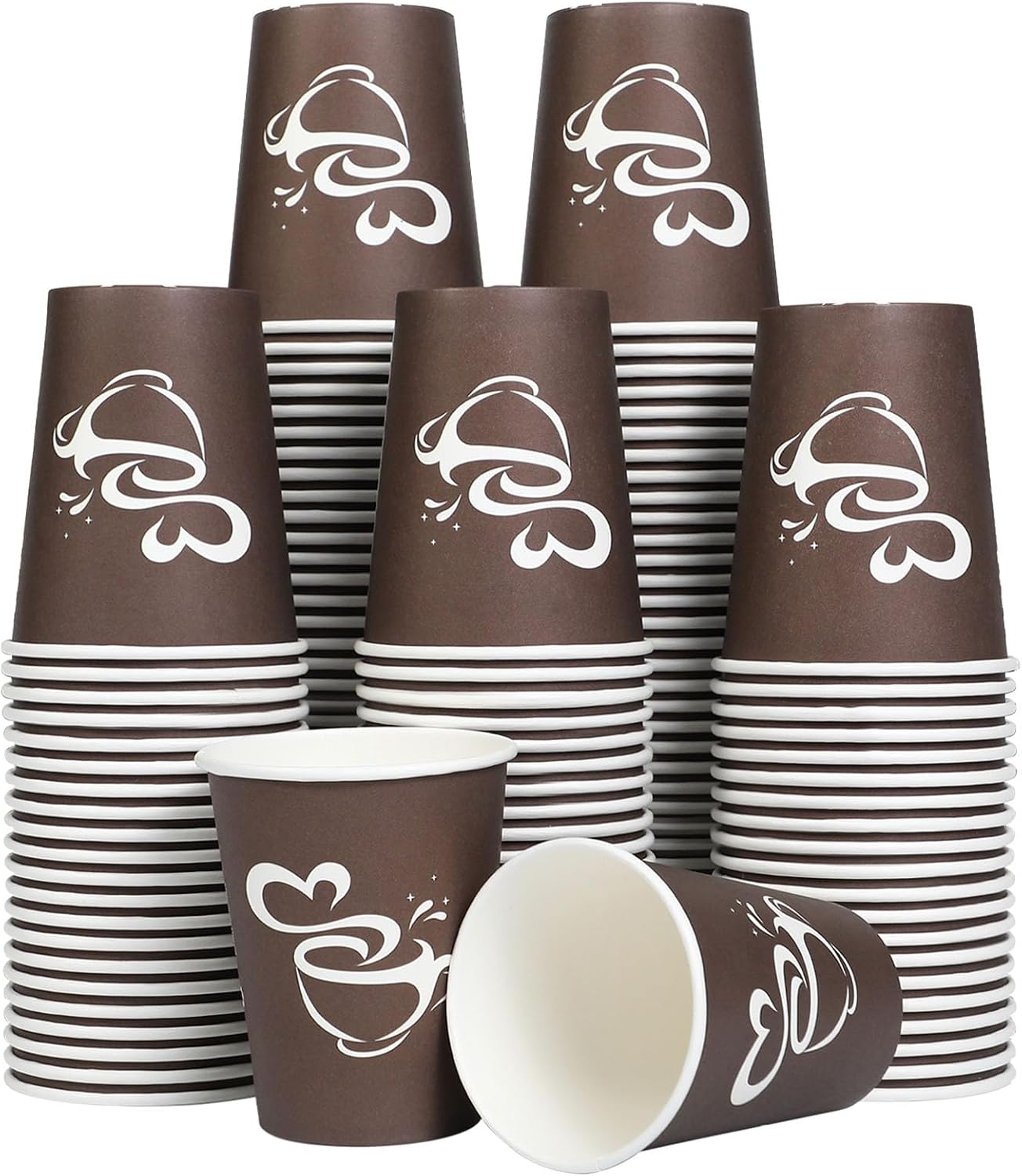 Thumbnail 6 de Clawsoff 8 oz Paper Coffee Cups (400 Count): Leak-Proof, BPA-Free & Disposable for Hot or Cold Beverages