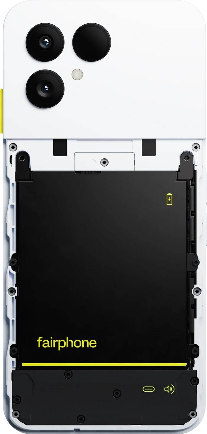Thumbnail 24 de Fairphone 6 256 GB Weiß (5G) mit Komplettes Zubehörset – selbst reparierbares Smartphone