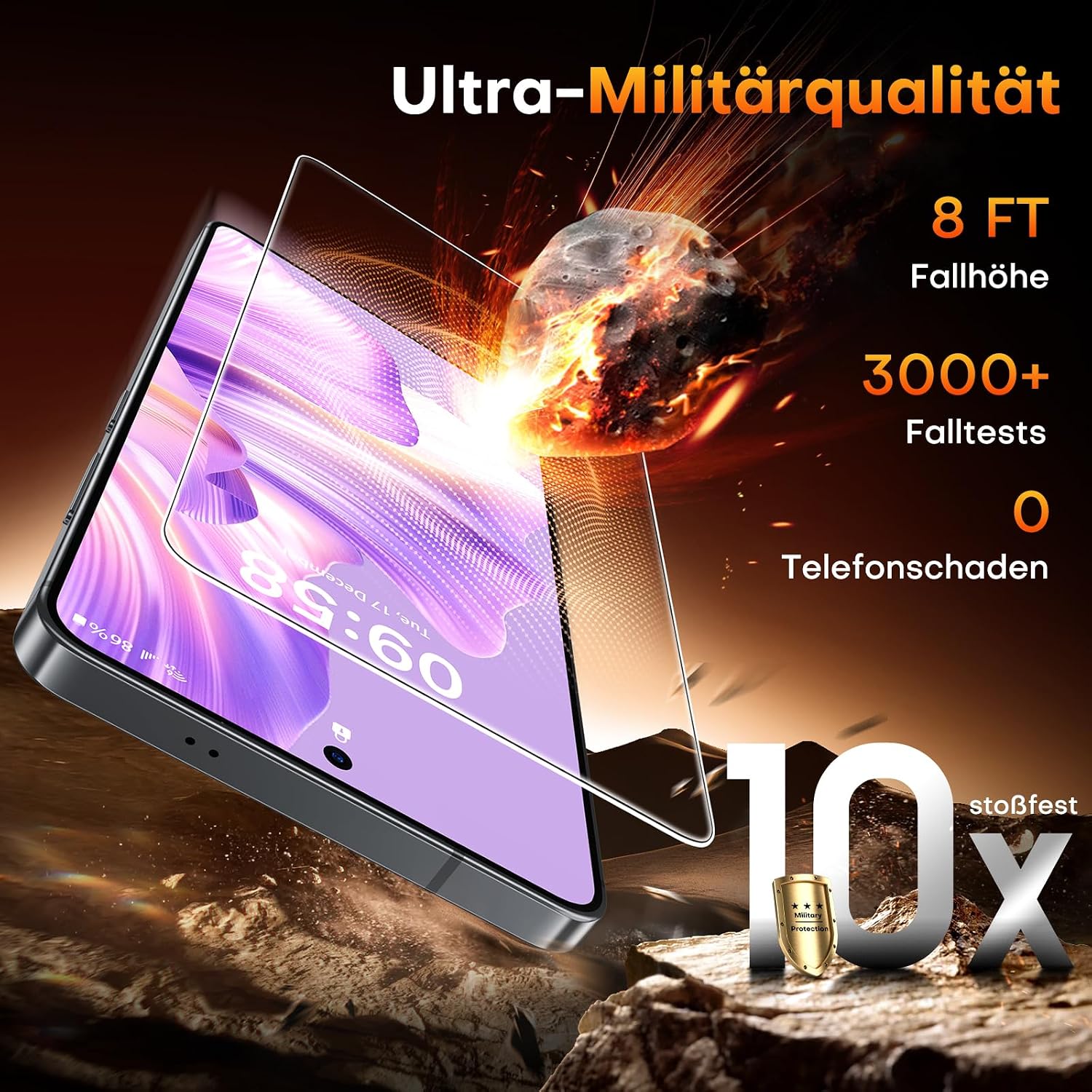 Thumbnail 4 de TOCOL Galaxy S26 Displayschutz 6,3 Zoll 9H