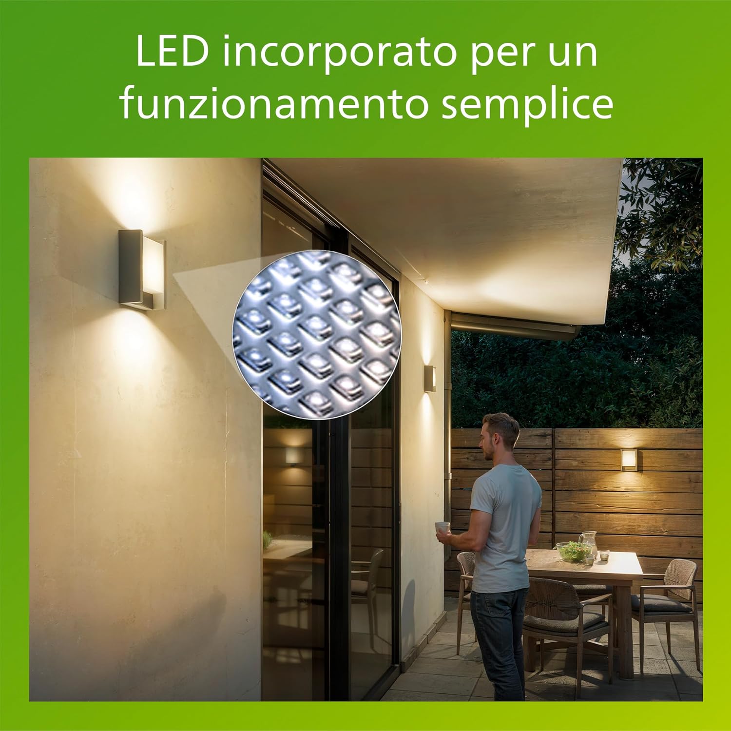 Thumbnail 6 de Philips LED Arbour Lampada da Parete 6W