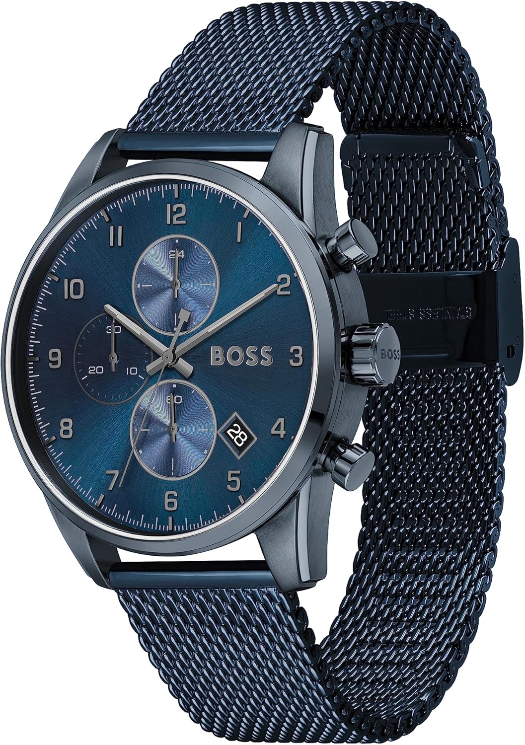 Thumbnail 1 de BOSS Orologio con Cronografo al Quarzo da Uomo SKYMASTER, cassa 44 mm, cinturino acciaio blu