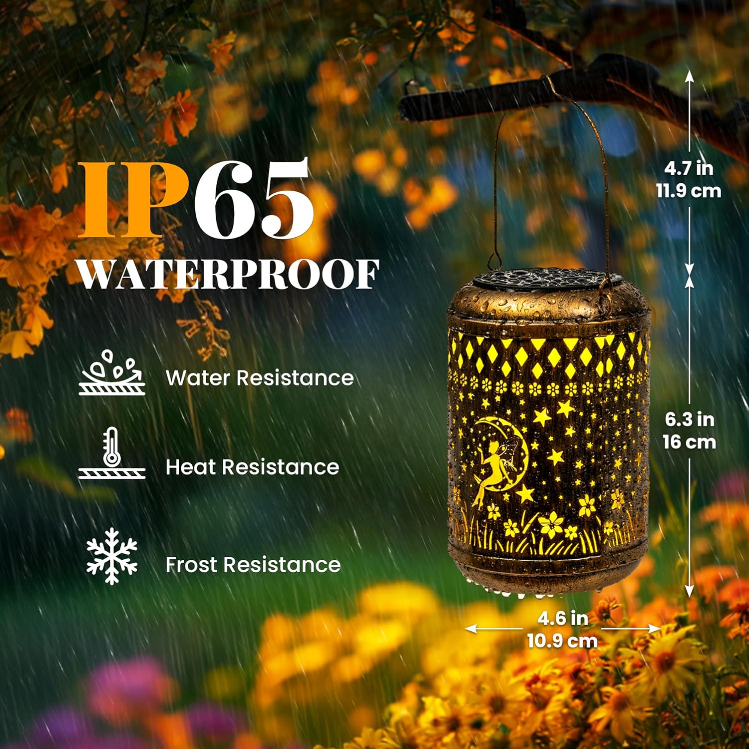 Thumbnail 3 de GIGALUMI Solar Lanterns Outdoor Hanging Fairy Lights (IP65)