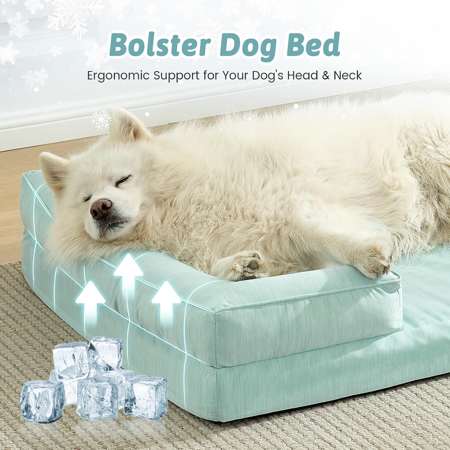 Detalle de COZY KISS Orthopedic Dog Bed, 44x32 inch