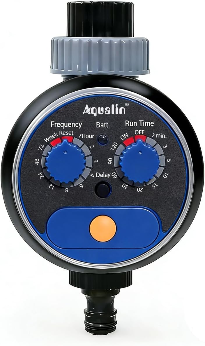 Detalle de Aqualin Orologio per irrigazione da Giardino con Rubinetto a Sfera – Timer impermeabile IP65