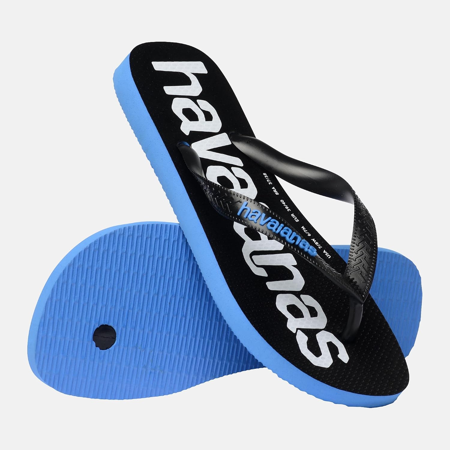 Detalle 2 de Havaianas Womens Top Logomania Turquoise Flip Flops