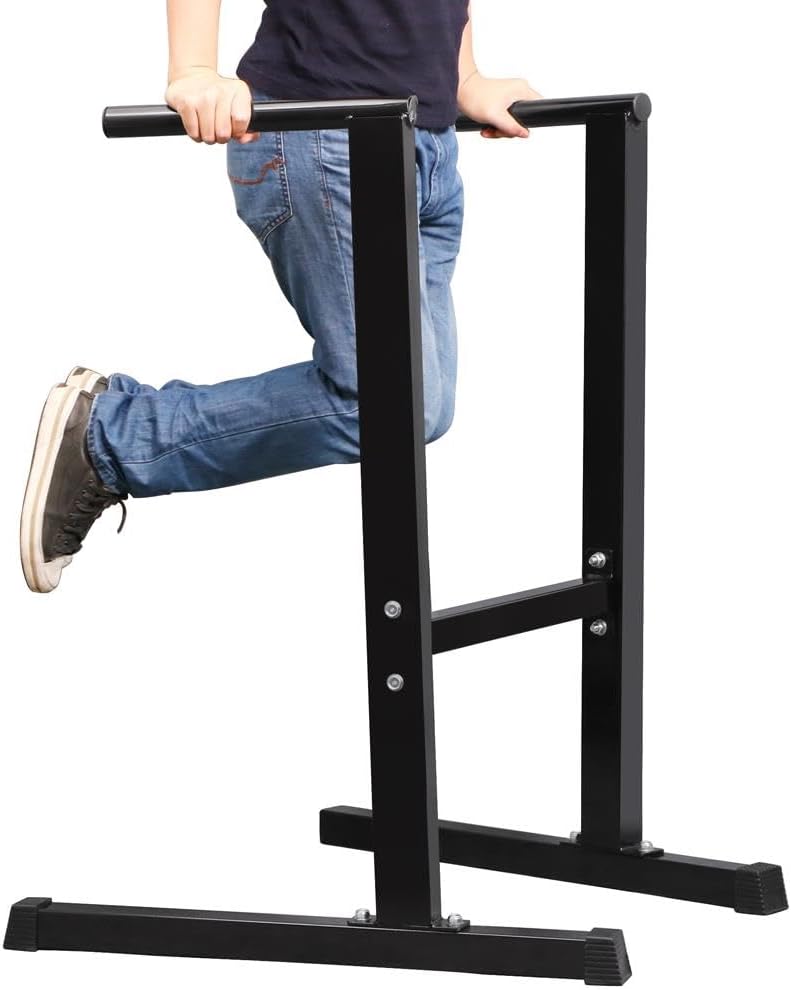 Thumbnail 4 de Yaheetech Dip Bars Dip Station: Freestanding Home Gym for Upper-Body Strength