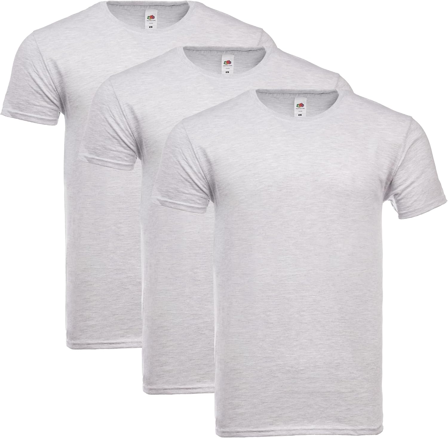 Thumbnail 2 de Fruit of The Loom Iconic Tee, Lightweight Ringspun 3 Pack – T-Shirt Uomo Nero X-Large