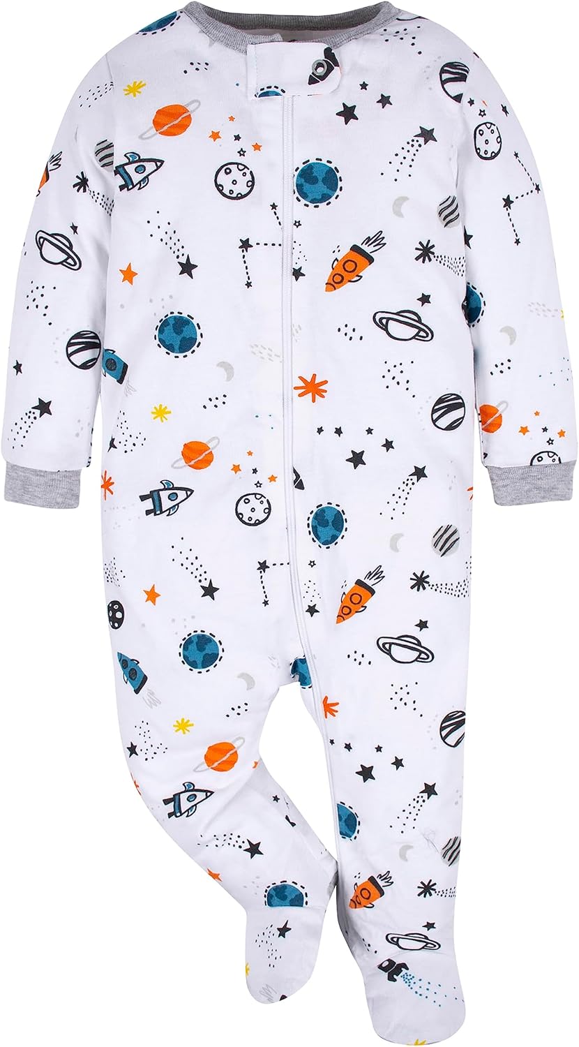 Detalle de Gerber Sleep 'N Play – Lot de 4 grenouillères pour garçons