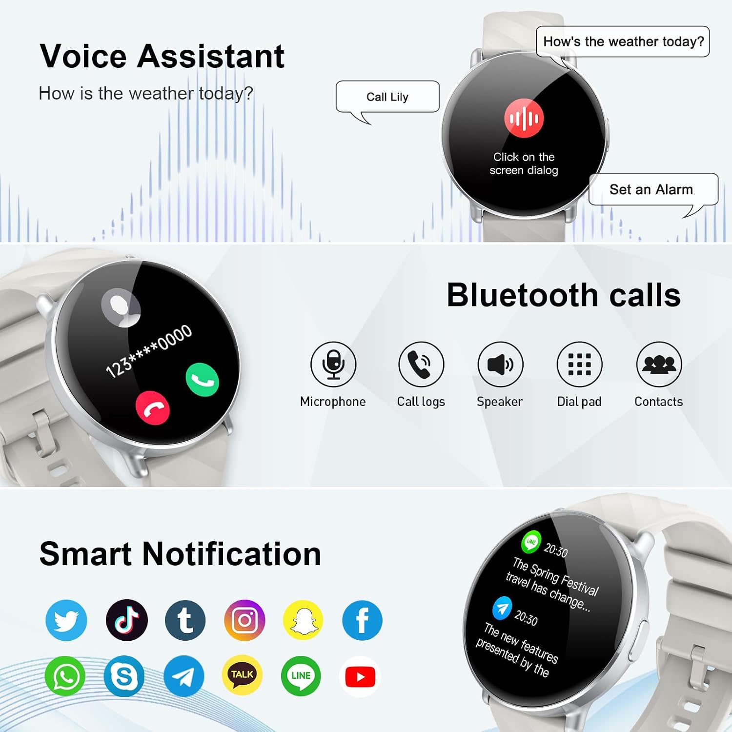 Detalle 2 de 1.39" HD Smart Watch with Bluetooth Calls