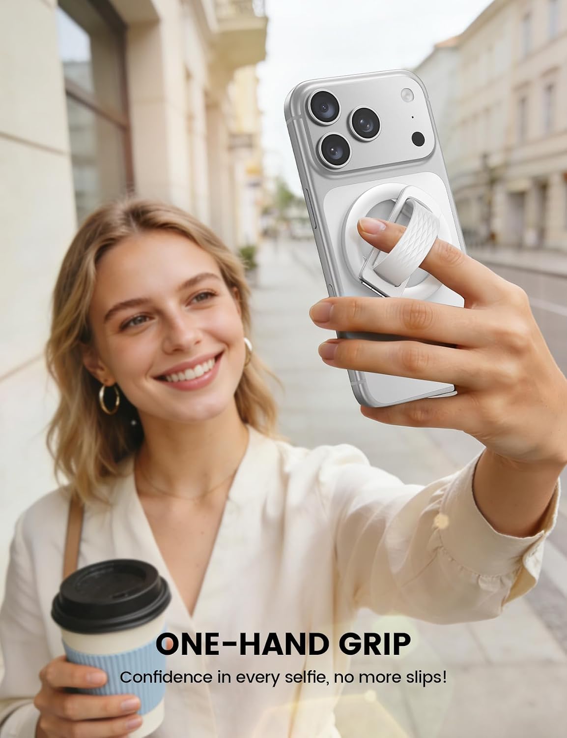 Detalle 2 de Lamicall Magnetic Phone Grip with Silicone Loop