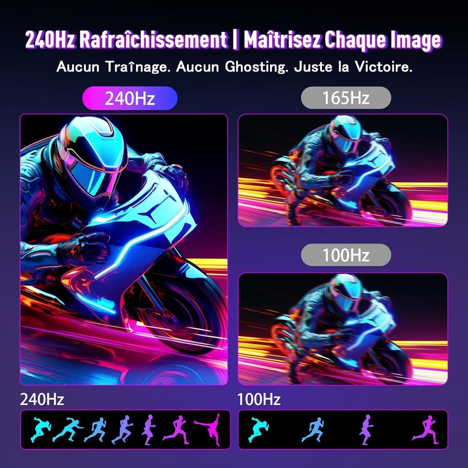 Thumbnail 2 de Amzfast AMZG34C5QPro – Écran PC gamer incurvé 34" 240 Hz UWQHD 3440×1440 (21:9)