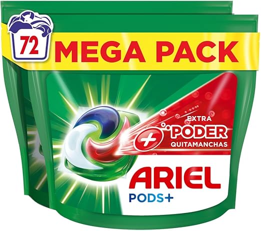 Detalle de Ariel Todo En Uno PODS 🌟 72 Cápsulas, Limpieza Profunda