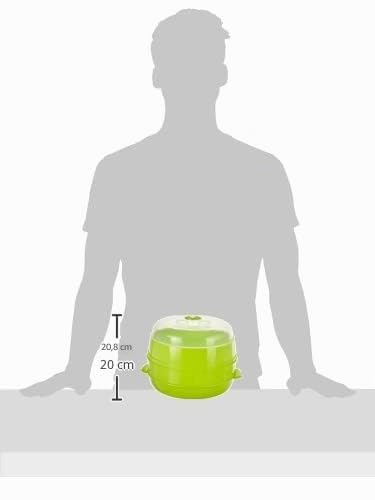 Thumbnail 8 de InnovaGoods Cuiseur-Vapeur Double Codowave pour Micro-Ondes – Cuisson saine et rapide en 2 compartiments