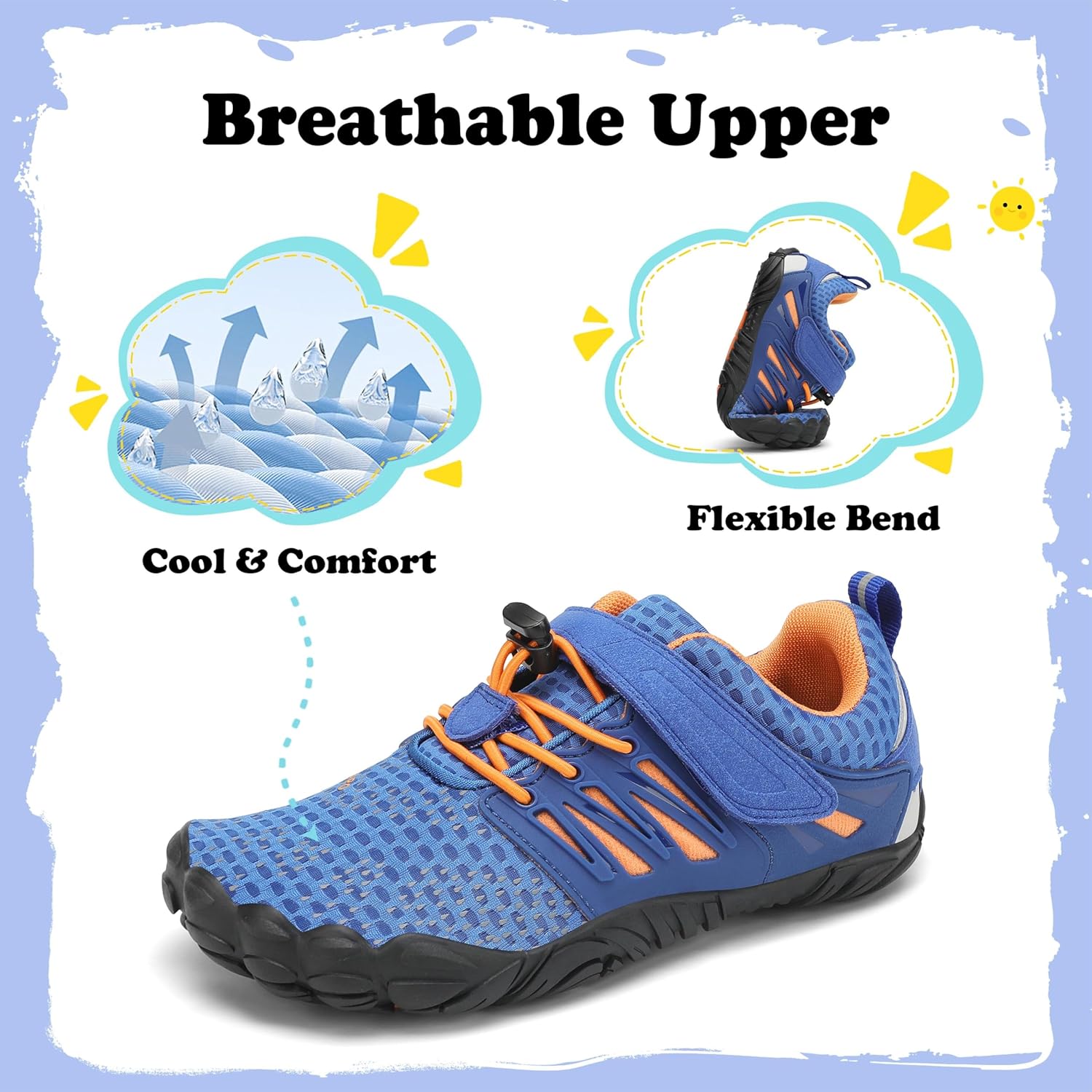Thumbnail 3 de SAGUARO Barfußschuhe Kinder Outdoor – Flexible, atmungsaktive Barfußschuhe für Jungen & Mädchen, Gr.24-36
