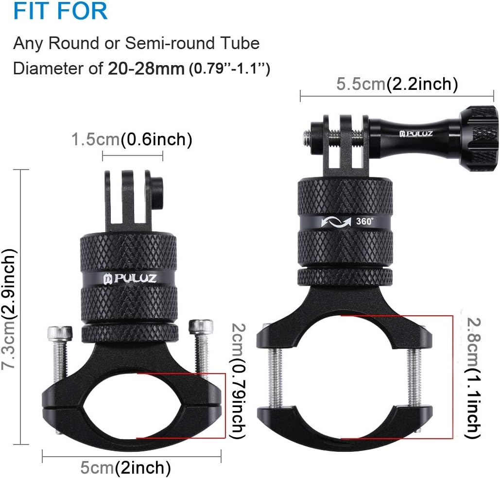 Detalle 2 de PULUZ Action Cam Fahrradhalterung 360°