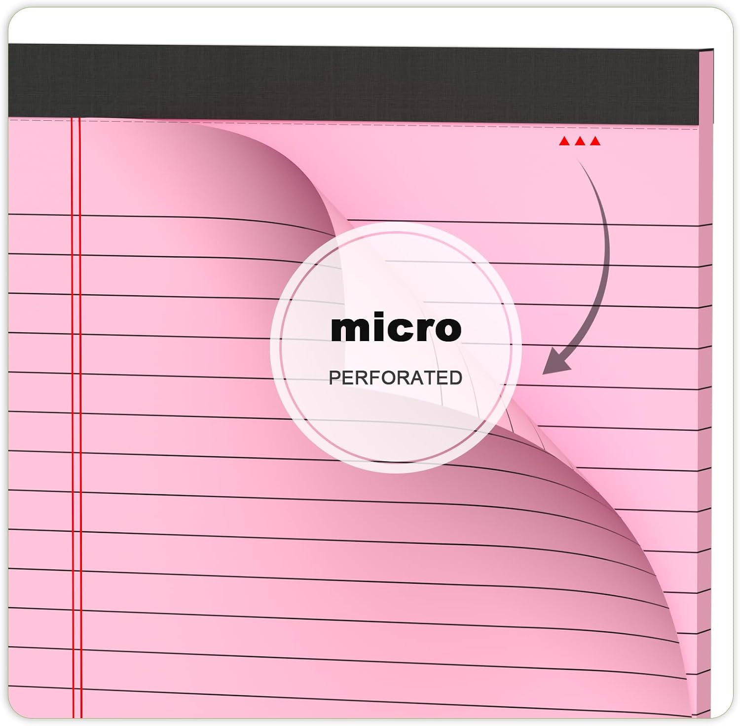Detalle 1 de AILZFEI 5 x 8-Inch Pink College-Ruled Notepads, 6-Pack