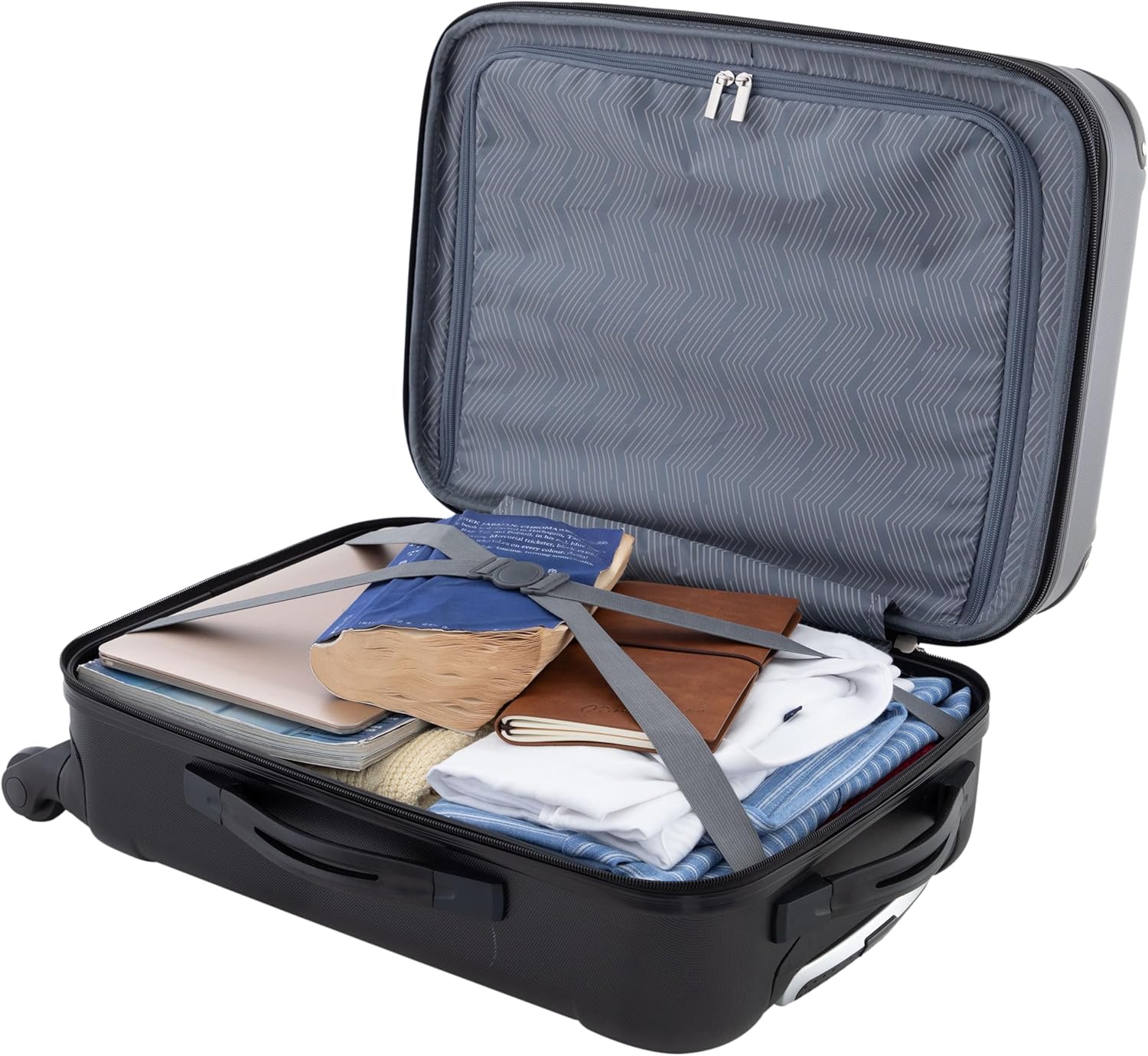 Detalle de Sky Bagages de Cabine Travelers Club – Noir 50 cm : extension et protection pour vos voyages
