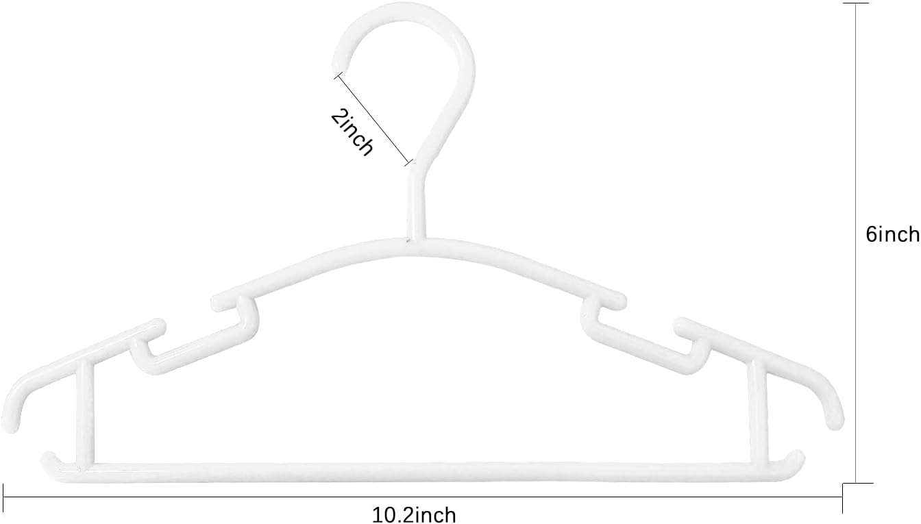 Thumbnail 2 de GoodtoU Baby Hangers 100-Pack Plastic Kids Hangers for Closet Organization