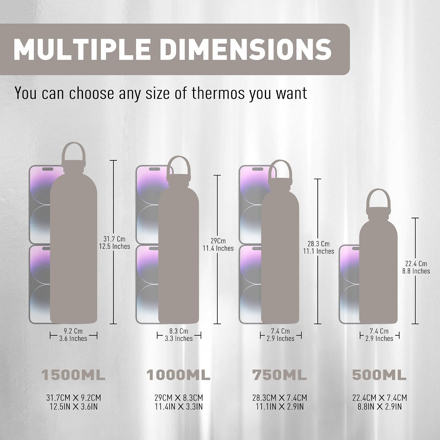 Thumbnail 2 de Exllena 1.5l Insulated Water Bottle