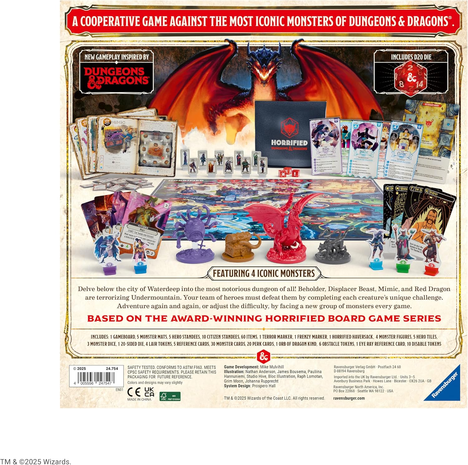 Thumbnail 5 de Ravensburger Horrified Games – Dungeons & Dragons: A Cooperative Strategy Board Game