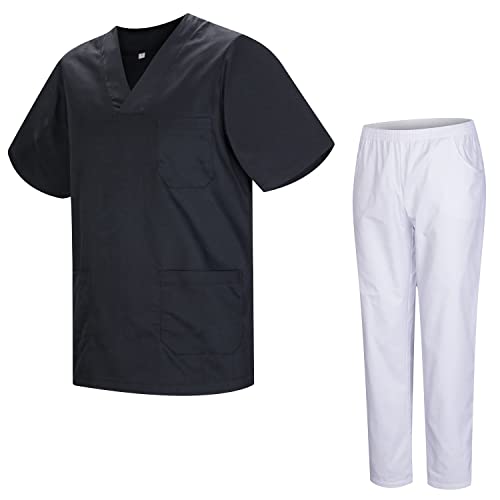 Detalle de MISEMIYA Uniforme Sanitario Unisex con Pantalón Blanco (XXL) – Modelo 817-8312-BLANCO