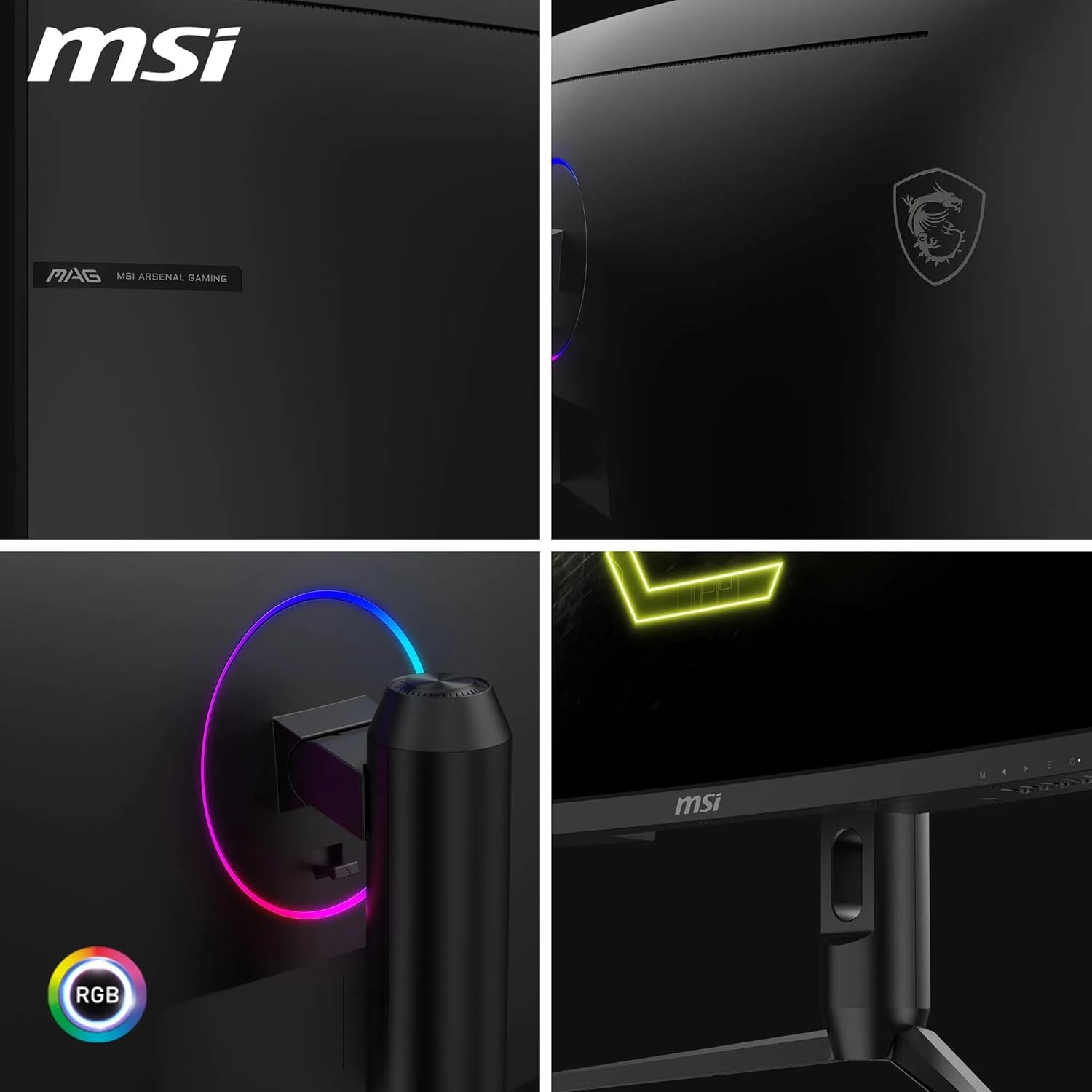 Thumbnail 4 de MSI MAG 342CQR E2 34-Inch UWQHD Curved Gaming Monitor