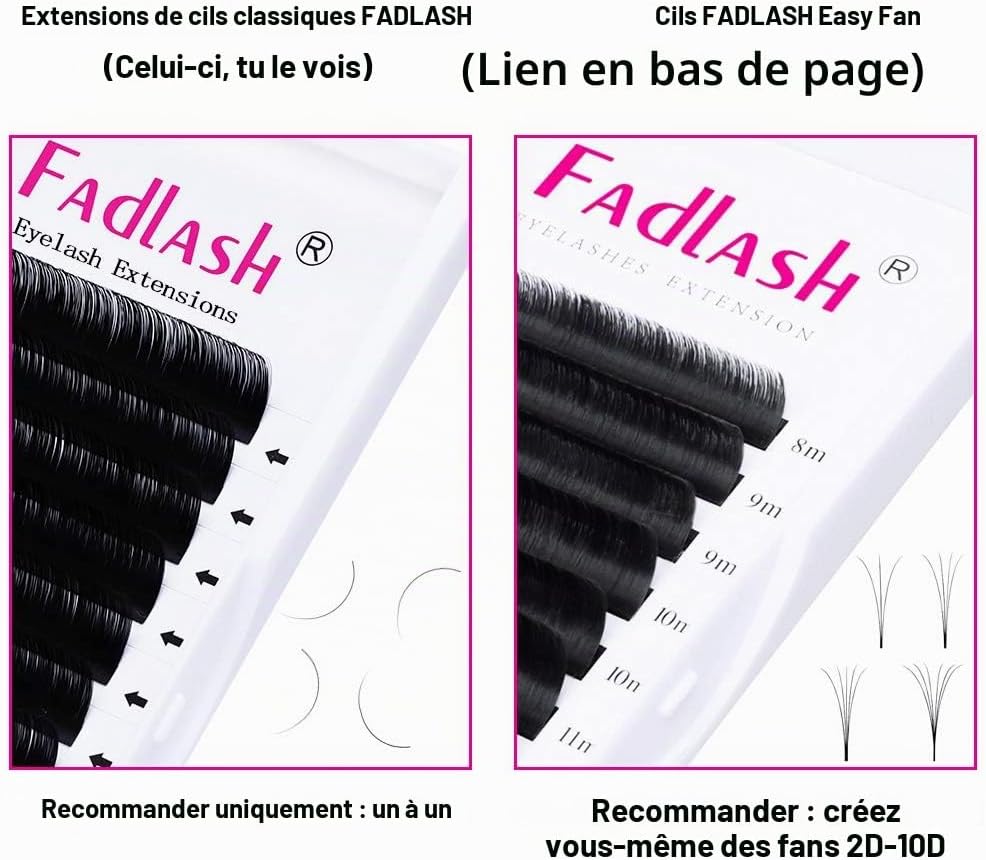 Thumbnail 6 de FADLASH Easy Fan Lashes wimperextensions 0,05 mm C-krul, 8-14 mm