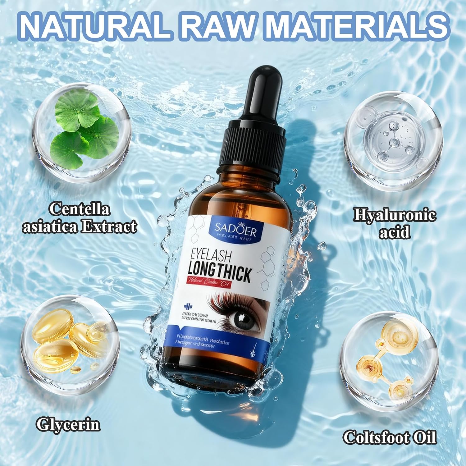 Detalle de 30 ml Siero Ciglia Allungante e Volumizzante – Nutriente e Rivitalizzante per Ciglia e Sopracciglia