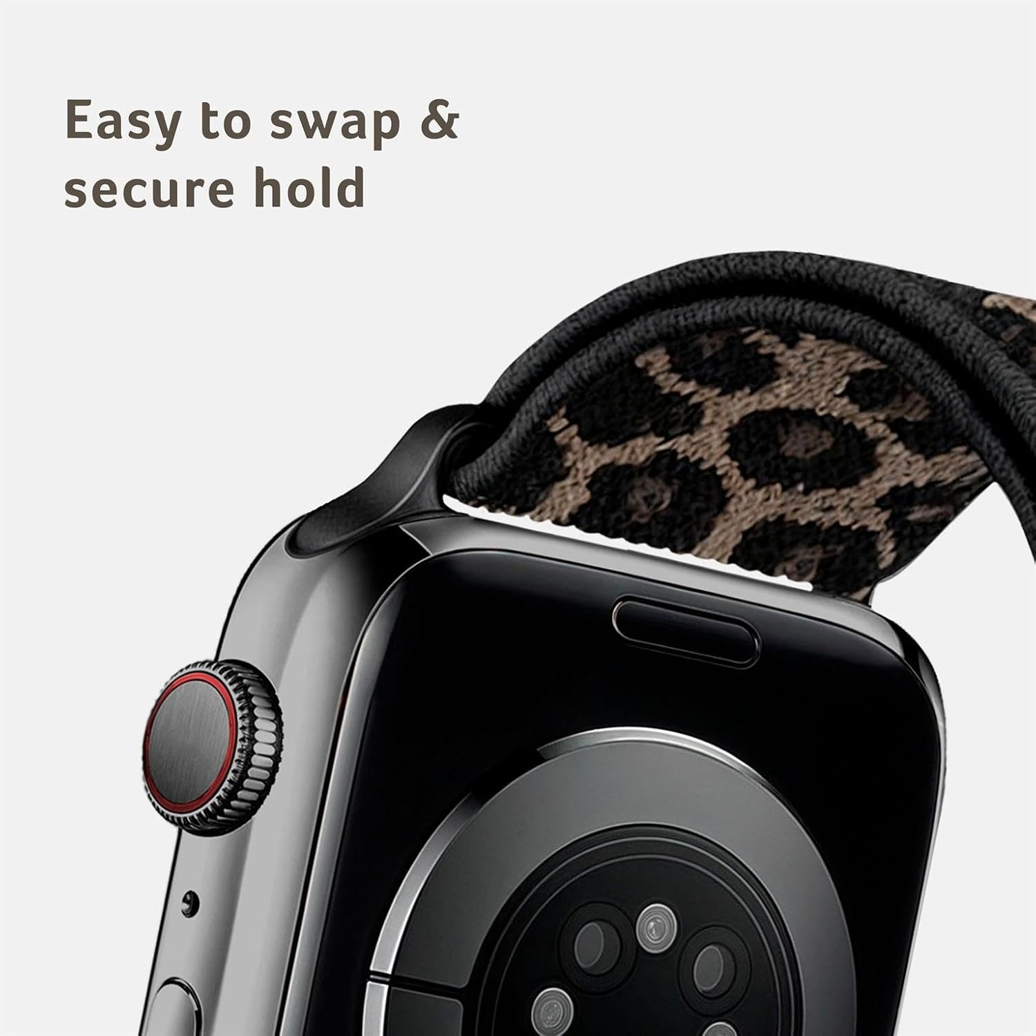 Detalle de ONEFLOW Flex Loop flexloop_apple1 nylon sportarmband voor Apple Watch, verstelbaar