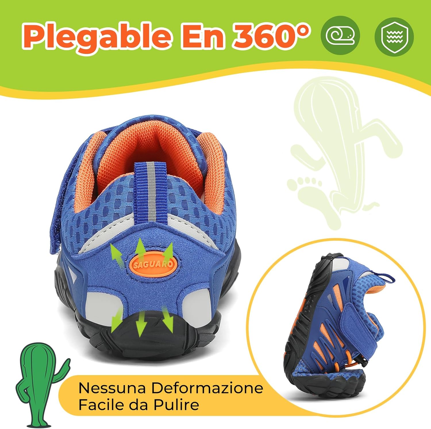 Thumbnail 5 de SAGUARO Barefoot Shoes Bambini - Scarpe Minimaliste Traspiranti per Ragazzi e Ragazze (Gr.24-36)