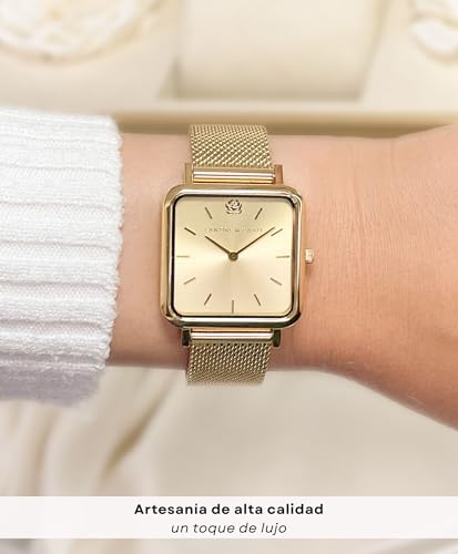 Thumbnail 5 de L'AMORE MILANO Reloj Cuadrado 28 mm dorado