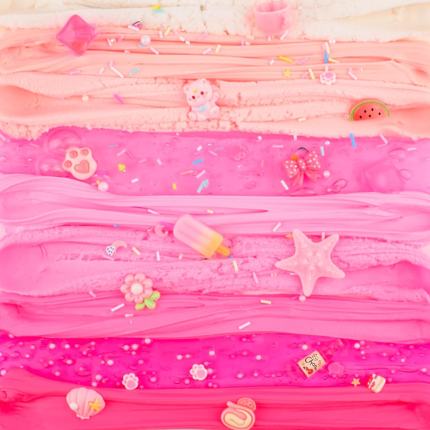Thumbnail 2 de 6 Pack Slimes Kit: Pink Slime Kids with Cloud Butter & Clear Slime — Toy Gift Set for 8–12 Year Olds