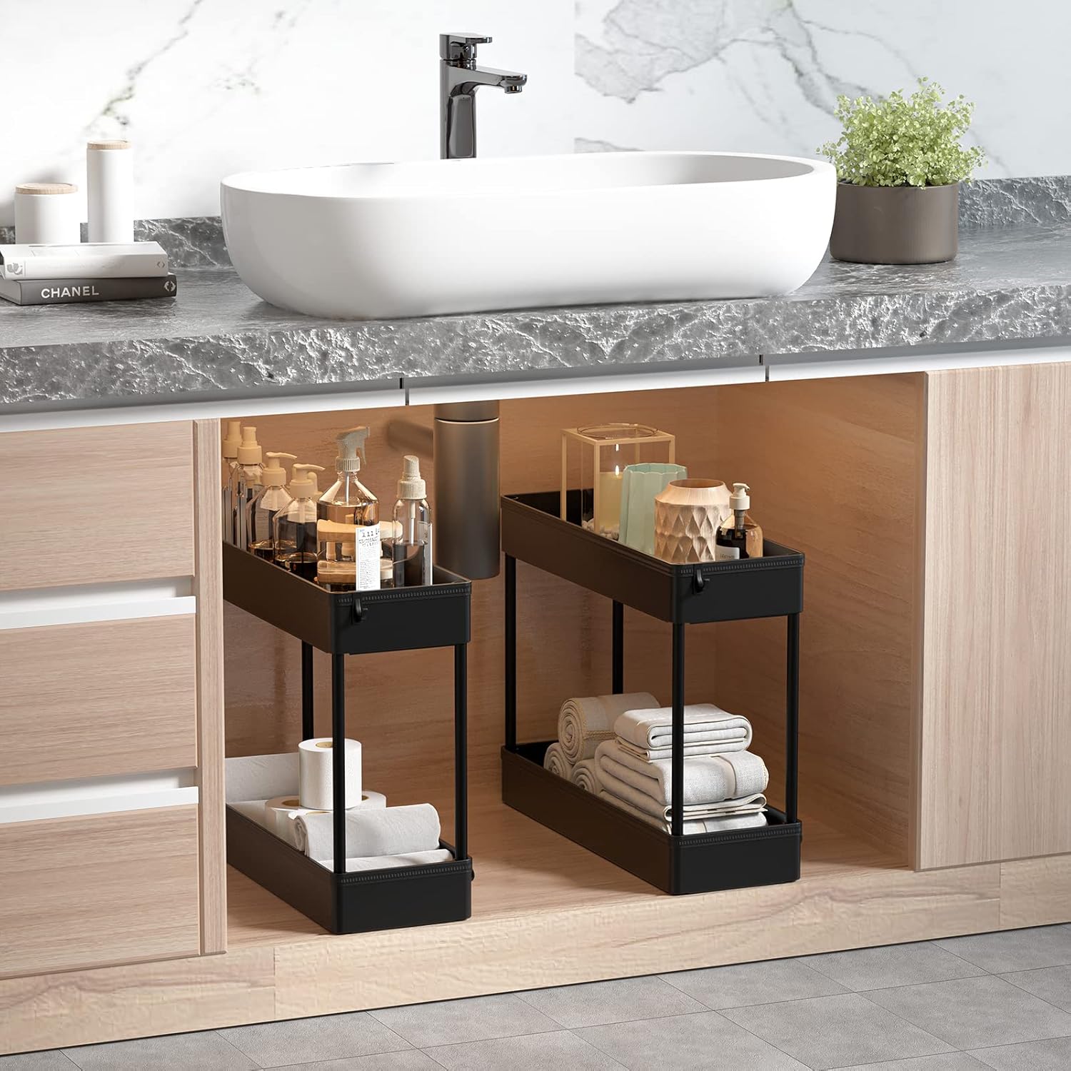 Detalle 2 de SOLEJAZZ 4-Tier Slim Storage Trolley