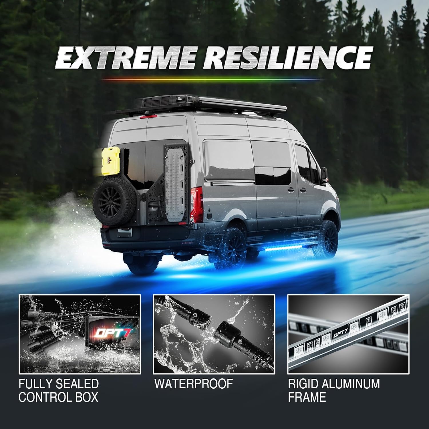 Detalle 2 de OPT7 Aura Pro RV Underglow Lights 12V