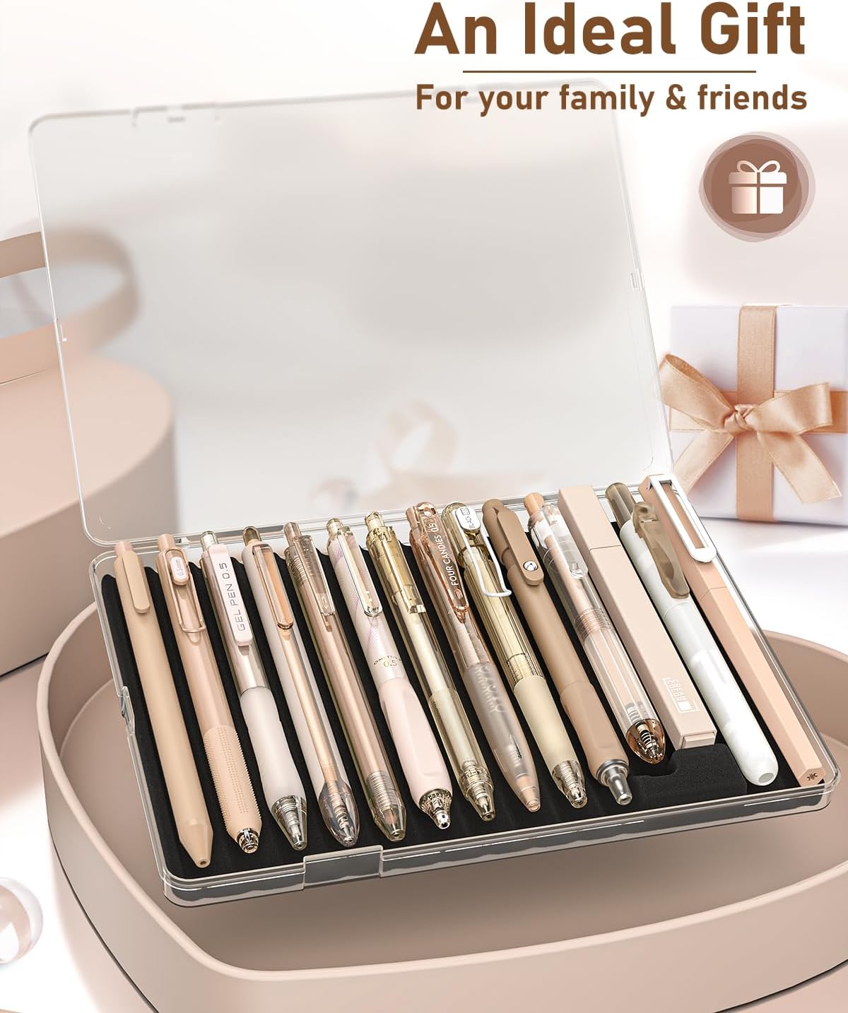 Thumbnail 5 de Four Candies 14-Pack Pastel Gel Ink Pen Set – 0.5mm Retractable, Brown