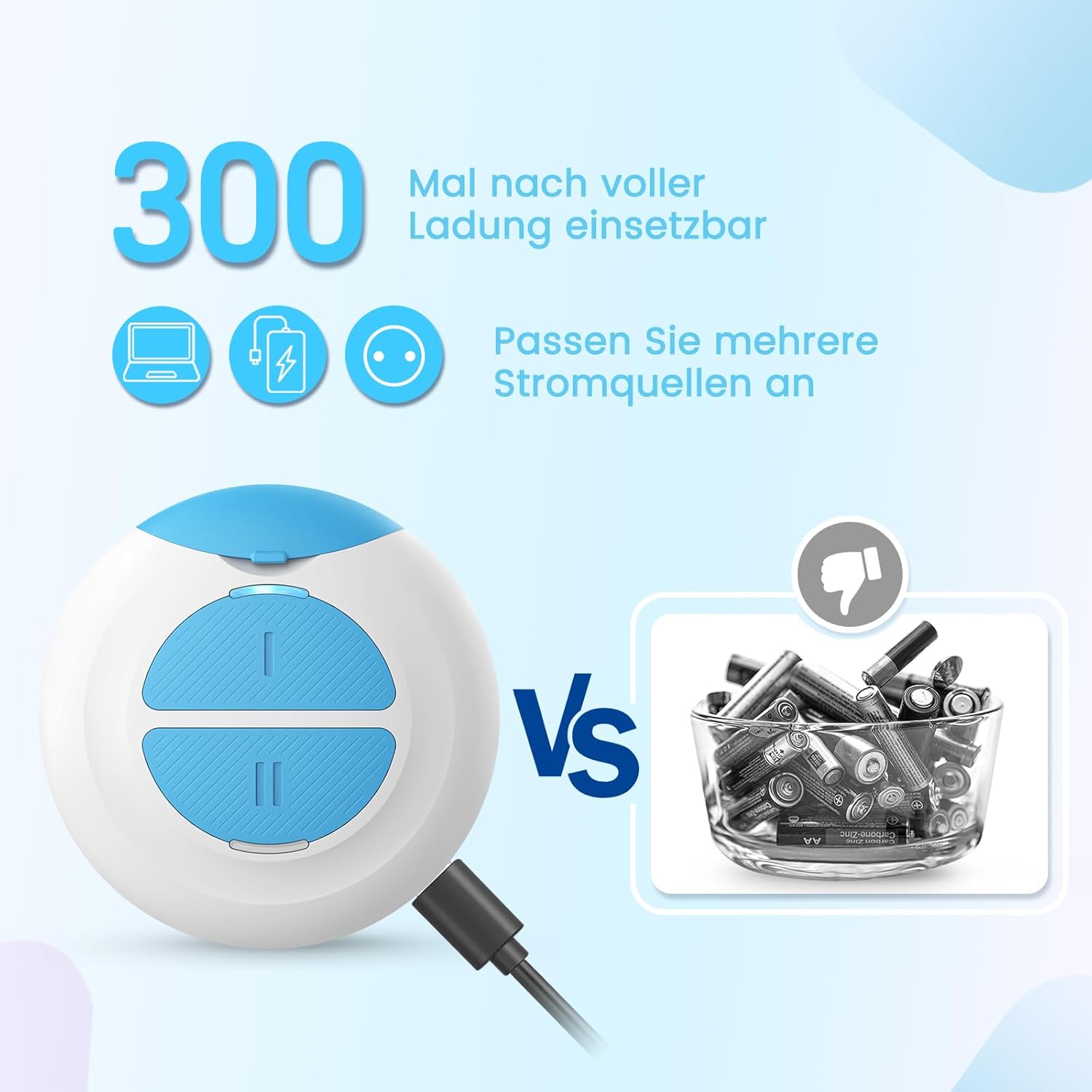 Thumbnail 1 de NEU Insektenstichheiler USB wiederaufladbar – Hitzestift gegen Mückenstiche mit 2 Modi