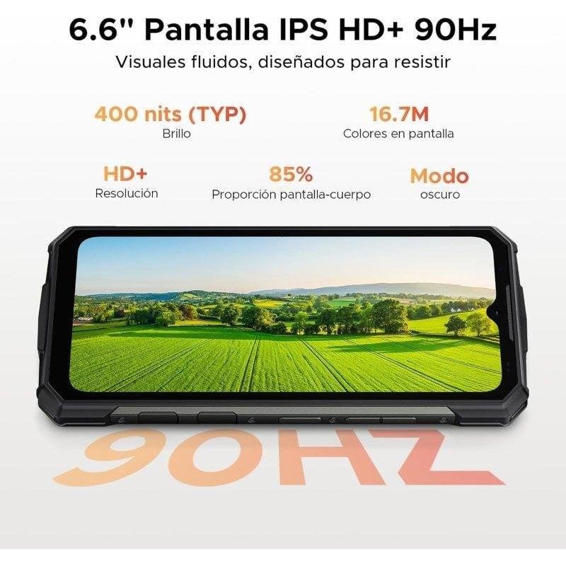 Detalle de Doogee Fire 7 5G 4GB/256GB: teléfono rugged 6.6" con IP68/IP69K y batería de 13000 mAh