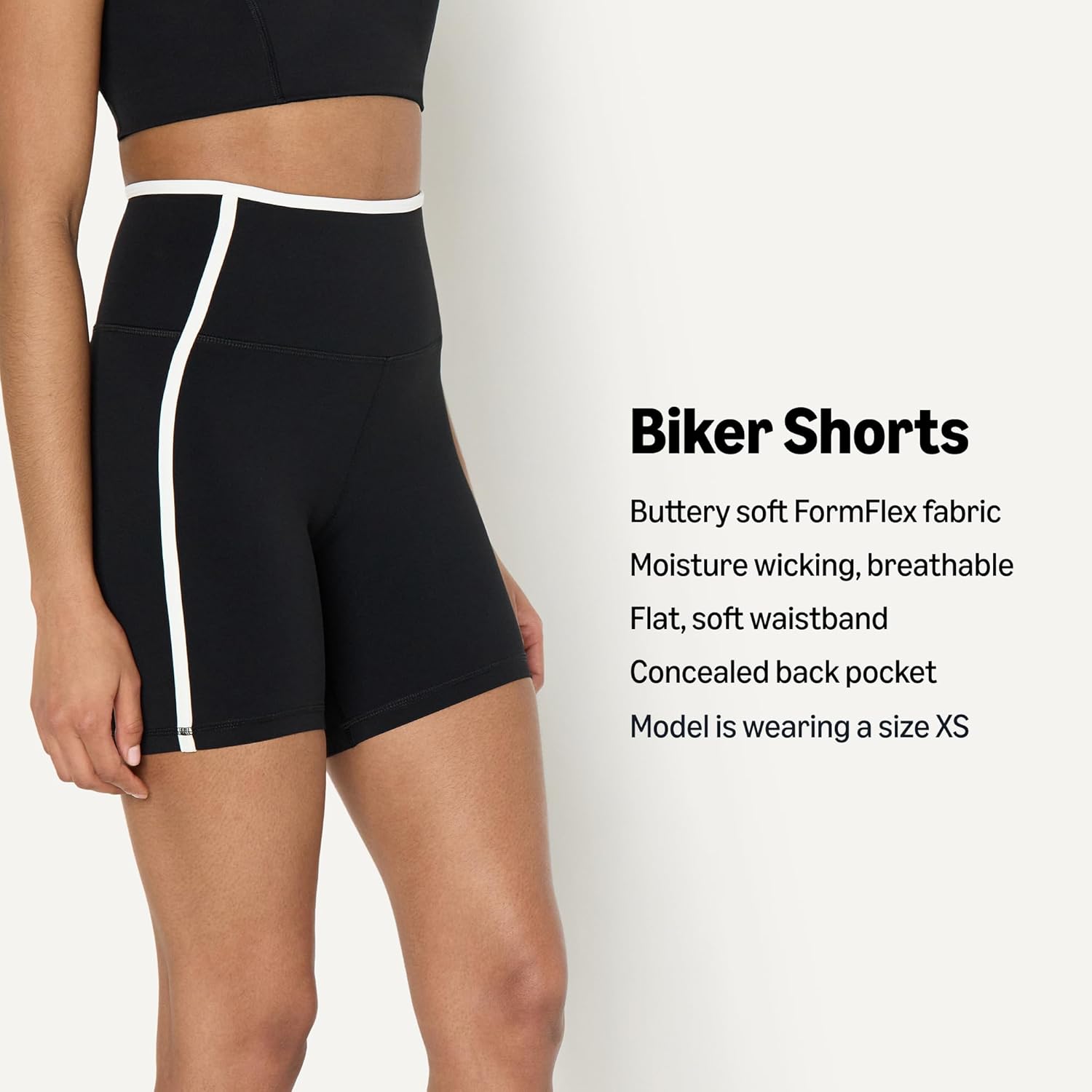 Detalle de Amazon Essentials Women's Active FormFlex Buttery Soft High Waist Yoga Biker Shorts