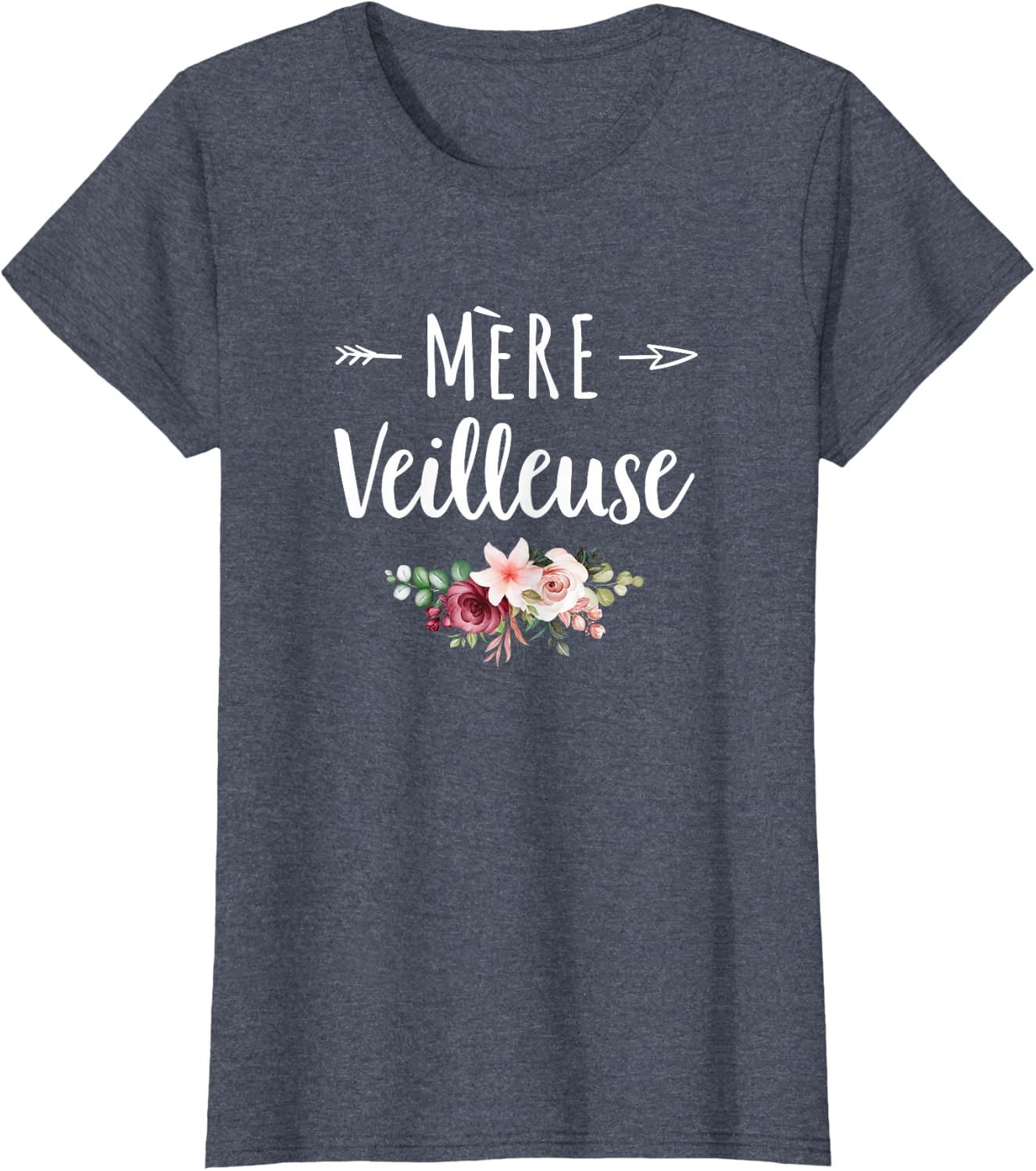 Detalle de Mère Veilleuse Merveilleuse — T-shirt délicat pour la Fête des Mères